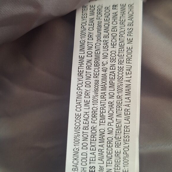 Forever 21 Soft Gray Cropped Asymmetrical Zip Moto Jacket Faux leather Size S - Picture 6 of 7